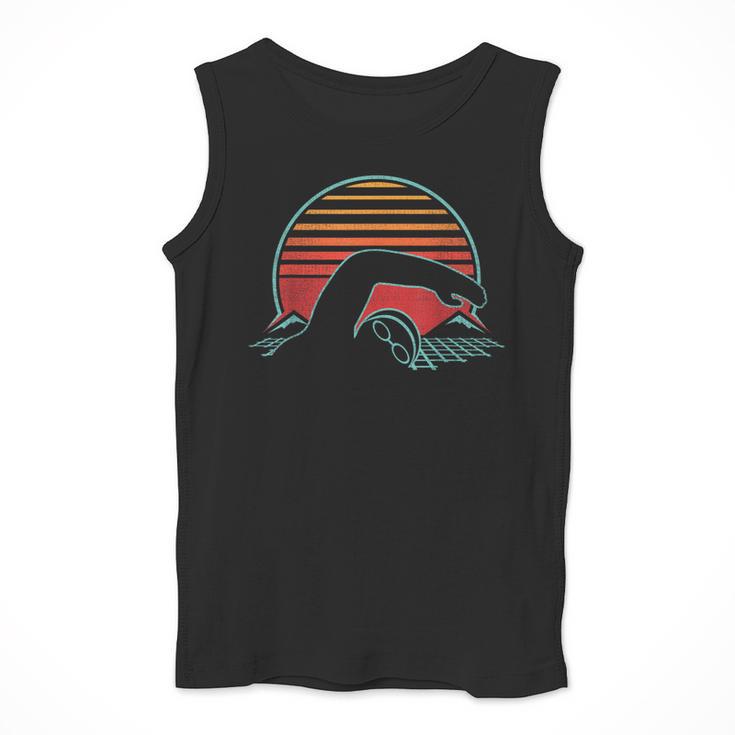Swimming Retro Vintage 80s Style Swimmer Men Tank Top Swimming Retro Vintage 80s Style Swimmer Men Tank Top