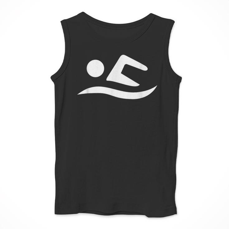 Swimming Silhouette Logo Men Tank Top