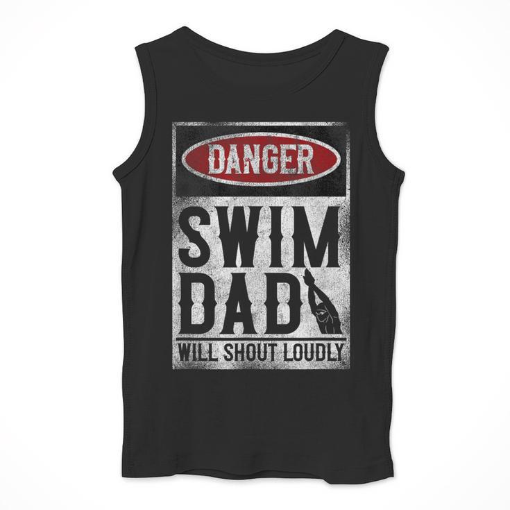 Swimming Swimmer DANGER Swim Dad Men Tank Top Swimming Swimmer DANGER Swim Dad Men Tank Top
