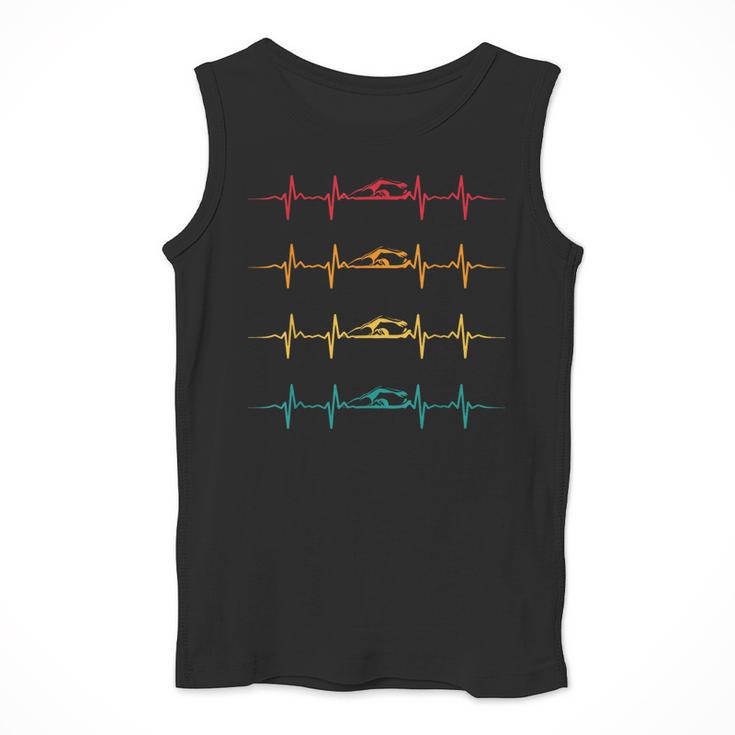 Swimming Swimmer Heartbeat Vintage Men Boys Women Swim Lover Men Tank Top Swimming Swimmer Heartbeat Vintage Men Boys Women Swim Lover Men Tank Top