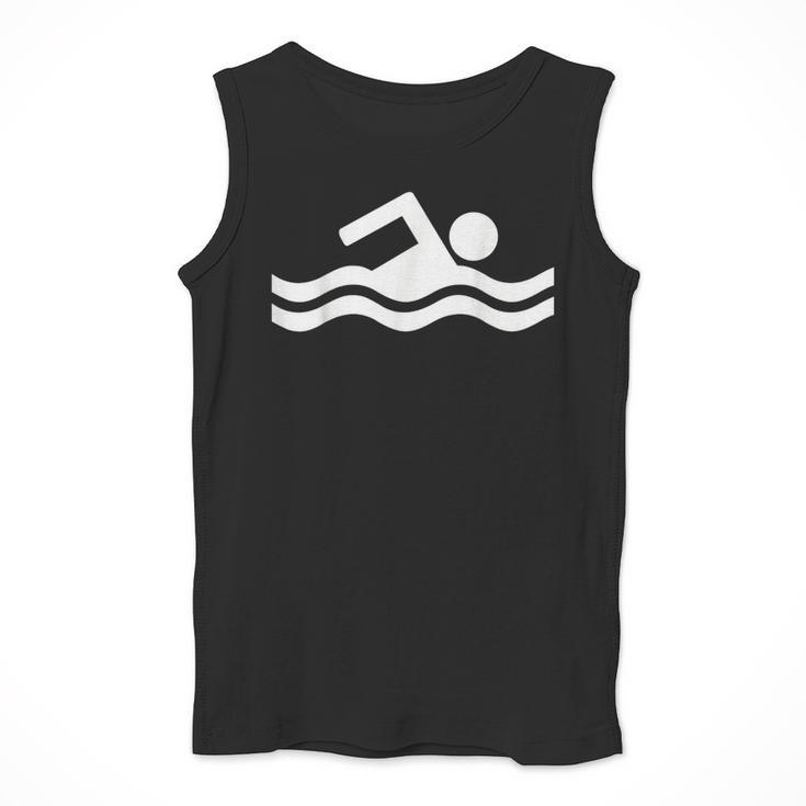Swimming Symbol Men Tank Top Swimming Symbol Men Tank Top