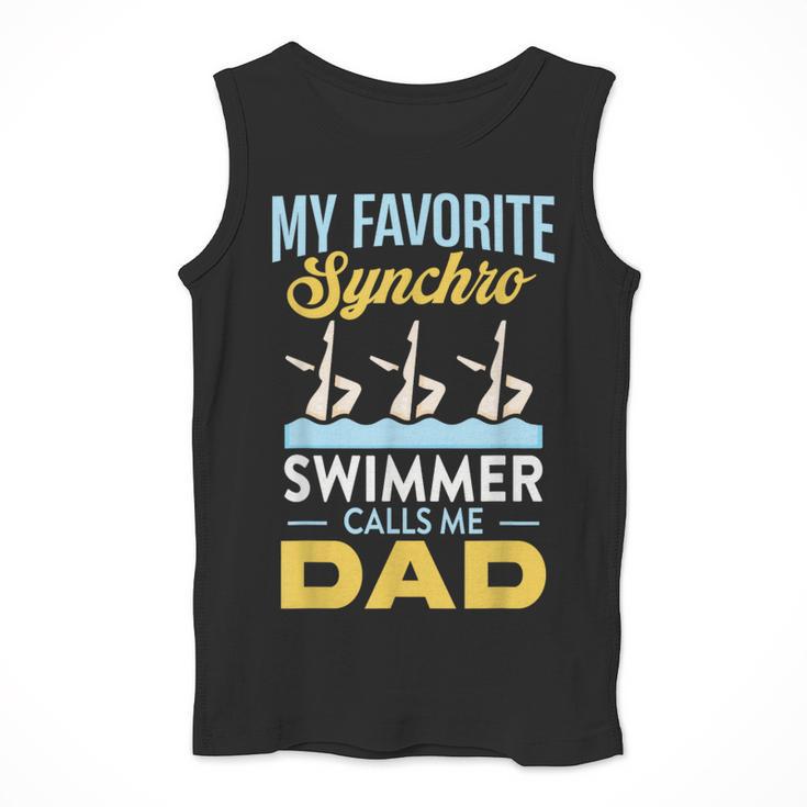 Synchronized Swimming Dad Favorite Synchro Swimmer Artistic Men Tank Top Synchronized Swimming Dad Favorite Synchro Swimmer Artistic Men Tank Top