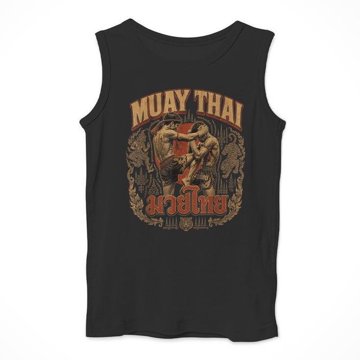 Vintage Muay Thai Thai Boxing Nak Muay Fighter Art Men Tank Top Vintage Muay Thai Thai Boxing Nak Muay Fighter Art Men Tank Top