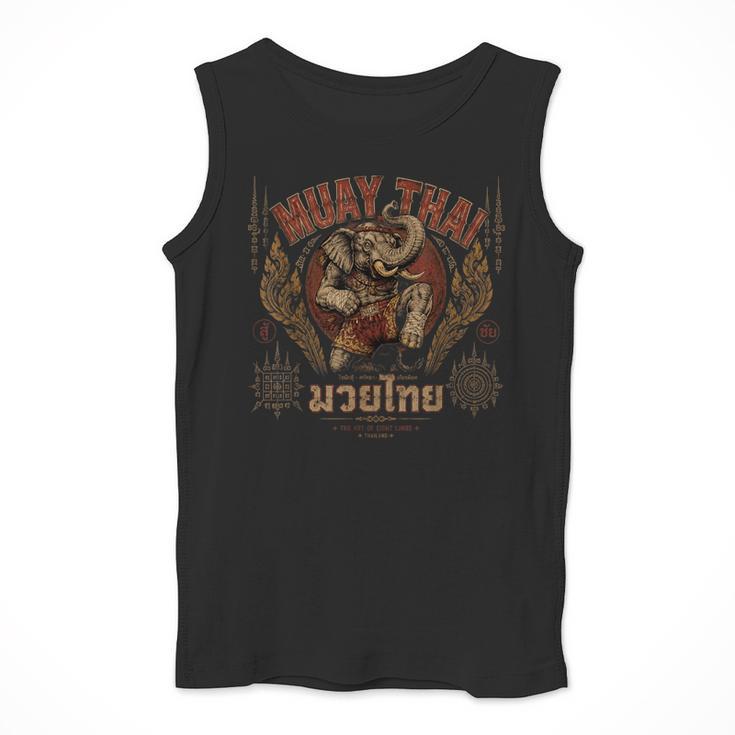 Vintage Muay Thai Chaiya Thai Boxing Fighter Style Elephant Men Tank Top Vintage Muay Thai Chaiya Thai Boxing Fighter Style Elephant Men Tank Top