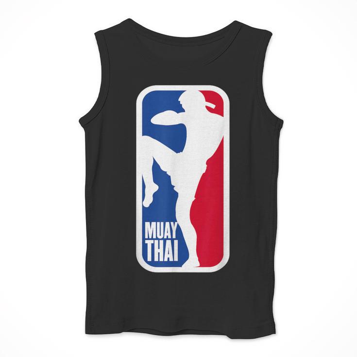 Vintage Muay Thai Fighter MMA Street Fight Kickboxing Club Men Tank Top