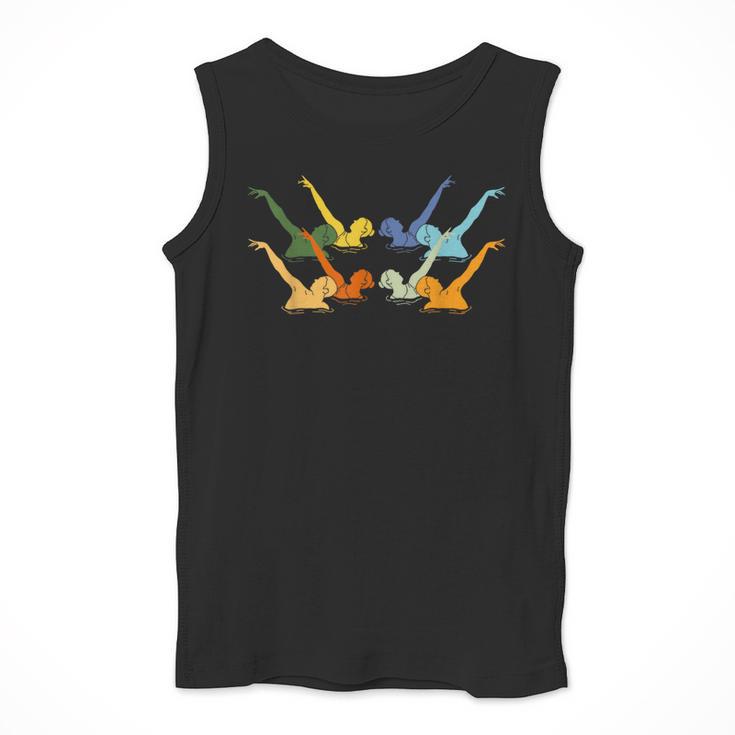 Vintage Synchronized Swimming Artistic Swimming Men Tank Top