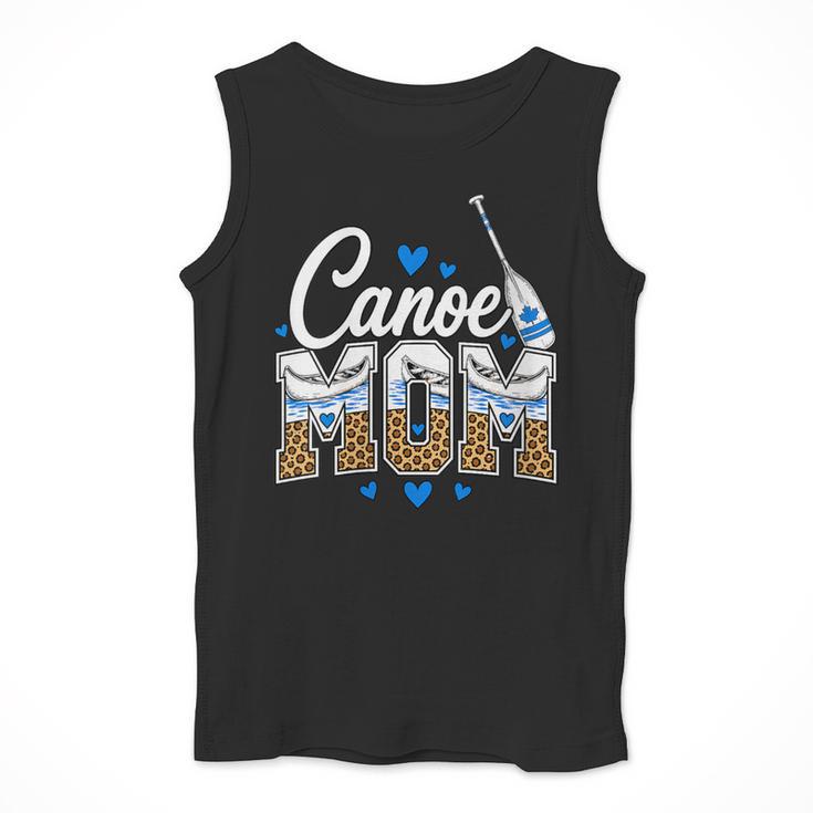Women's Canoe Mom Leopard Print Paddle River Lake Sport Mother Men Tank Top