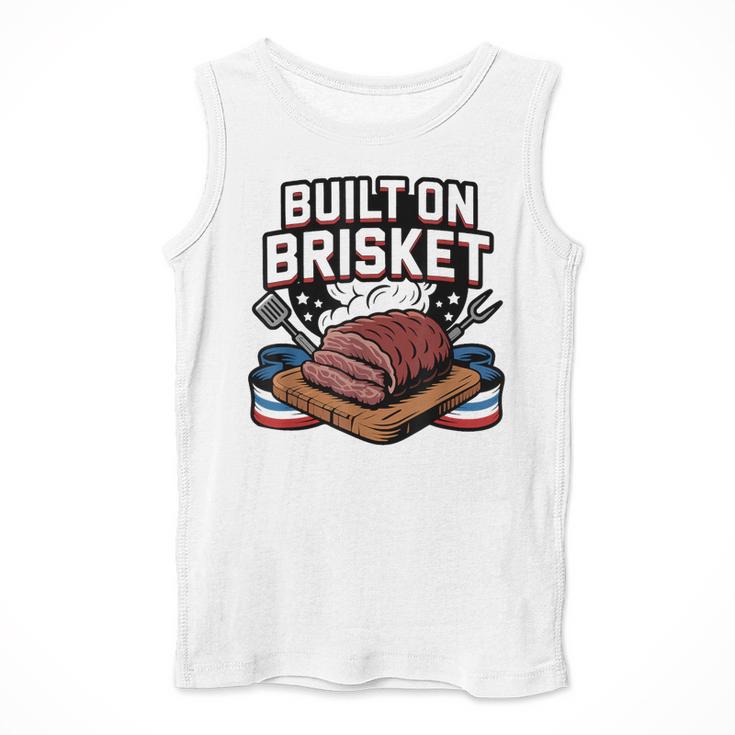 4th July BBQ Dad American Flag Brisket Smoke Men Tank Top 4th July BBQ Dad American Flag Brisket Smoke Men Tank Top