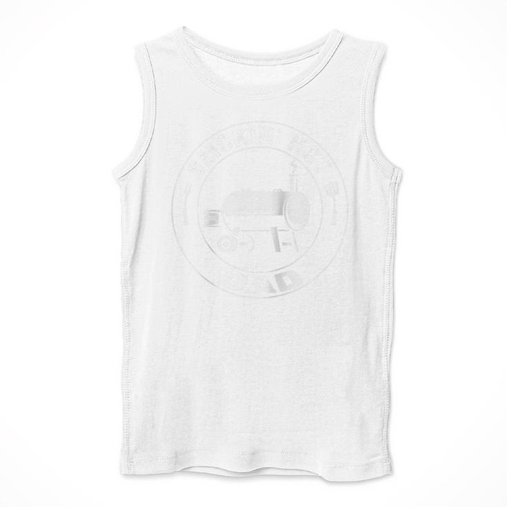 BBQ Dad Smokin Hot Dad Grill Master Fathers Day Raglan Baseball Tee Men Tank Top