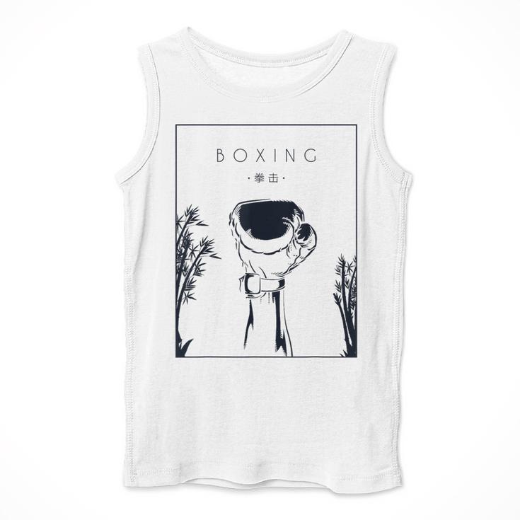 Boxing Chinese Hanzi Muay Thai Kickboxer Fan Boxing Men Tank Top