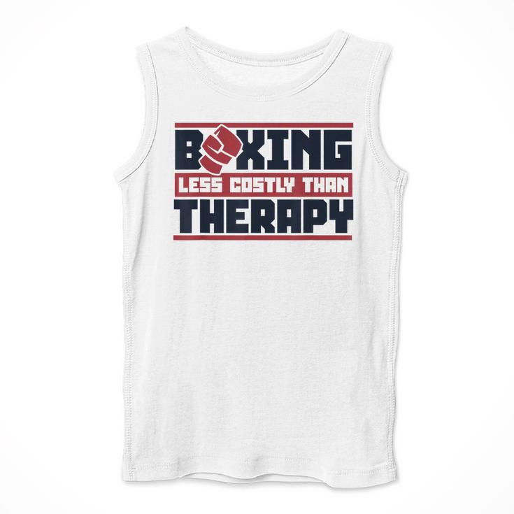 Boxing Less Costly Than Therapy Muay Thai Boxing Men Tank Top