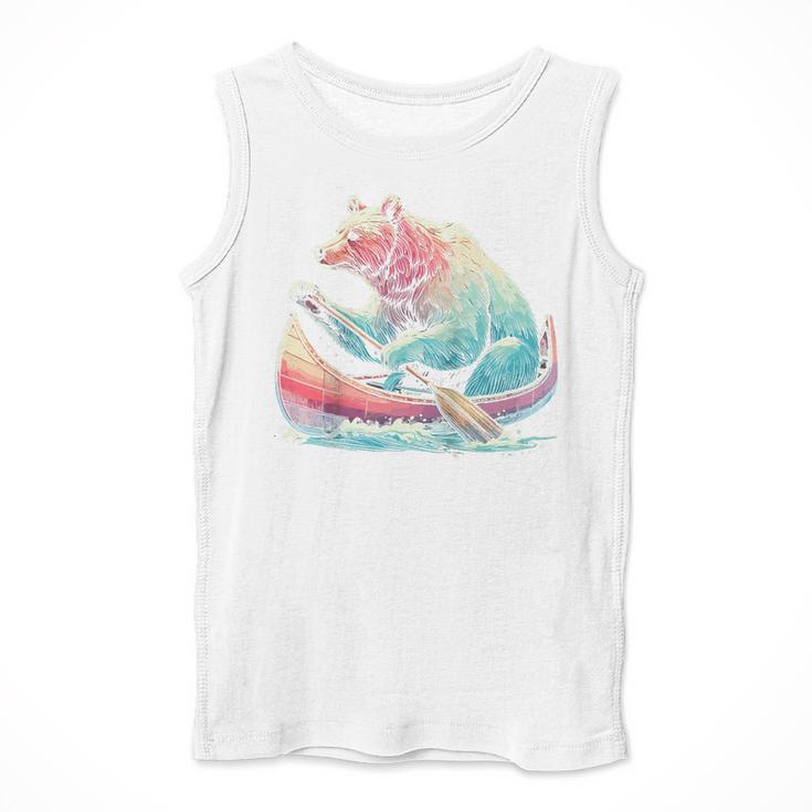 Canoe Bear Canoeing Raglan Baseball Tee Men Tank Top Canoe Bear Canoeing Raglan Baseball Tee Men Tank Top
