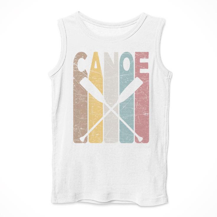 Canoe Vintage Canoeing Retro Canoe Paddling Men Tank Top