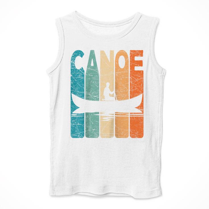 Canoe Vintage Canoeing Retro Canoe Paddling Raglan Baseball Tee Men Tank Top