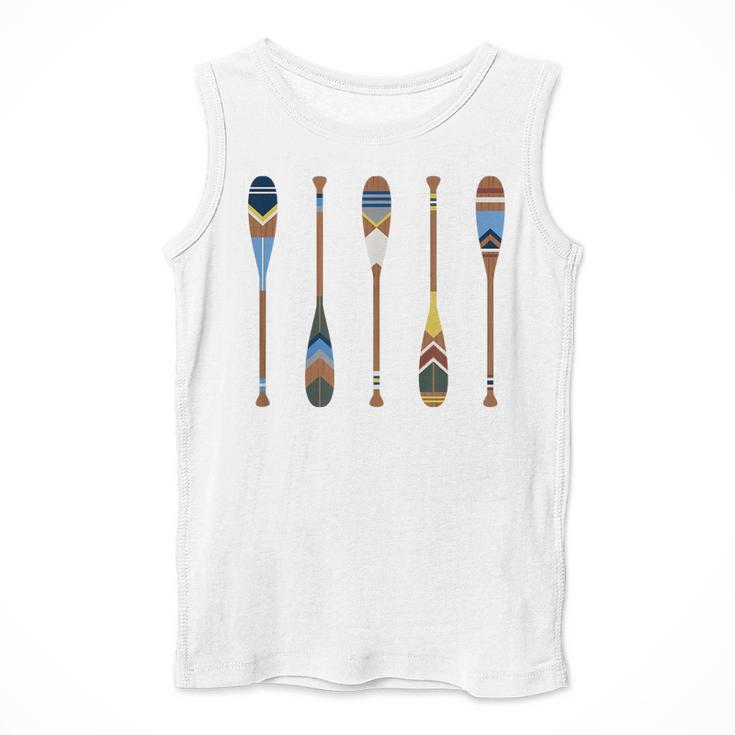 Colorful Painted Oars Paddle Nautical CanoeShirt Men Tank Top Colorful Painted Oars Paddle Nautical CanoeShirt Men Tank Top