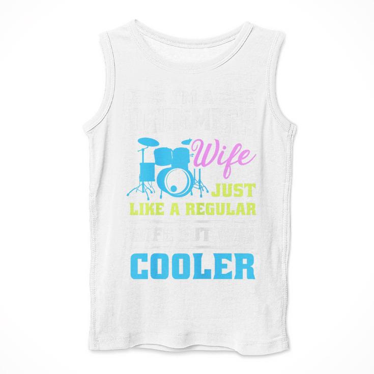 Cool Drum Kit Percussionist Drummer Wife Quote Image T-Shirt Men Tank Top Cool Drum Kit Percussionist Drummer Wife Quote Image T-Shirt Men Tank Top