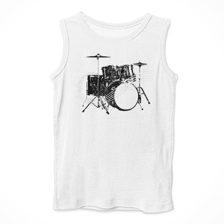 Drum Kit Drummer Band Musical Instrument Rock Music Raglan Baseball Tee Men Tank Top Drum Kit Drummer Band Musical Instrument Rock Music Raglan Baseball Tee Men Tank Top