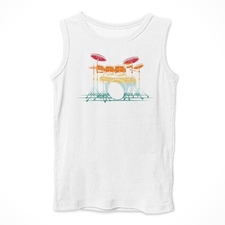 Drum Kit Musical Retro Instrument Musician Men Tank Top Drum Kit Musical Retro Instrument Musician Men Tank Top