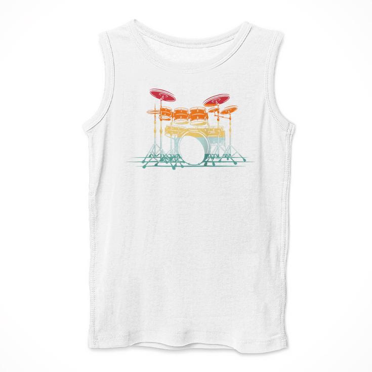 Drum Kit Musical Retro Instrument Musician Raglan Baseball Tee Men Tank Top Drum Kit Musical Retro Instrument Musician Raglan Baseball Tee Men Tank Top