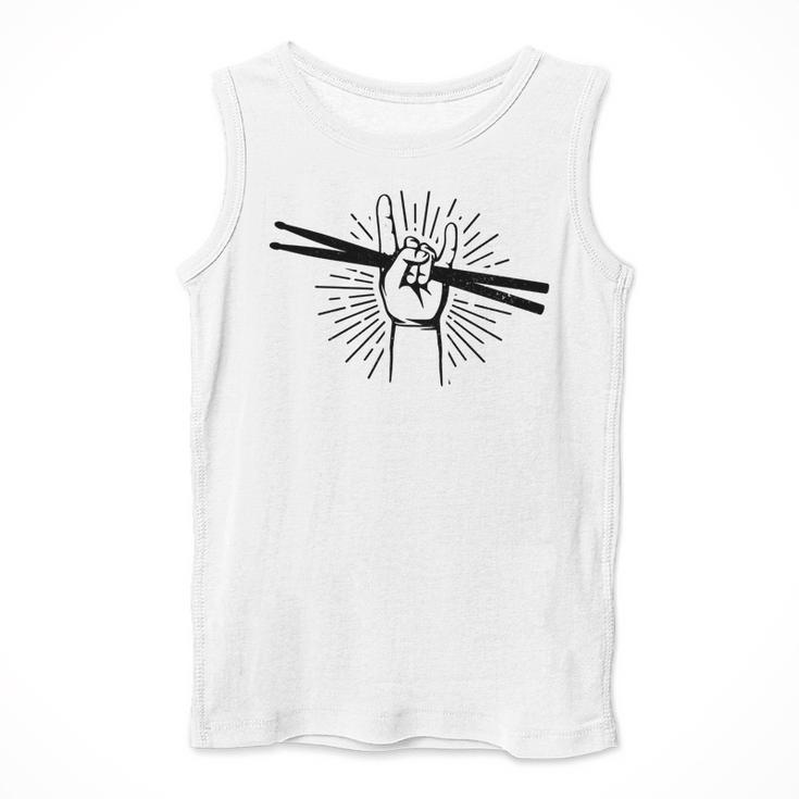 Drummer Drum Kit Rock & Roll Music Drummer Men Tank Top