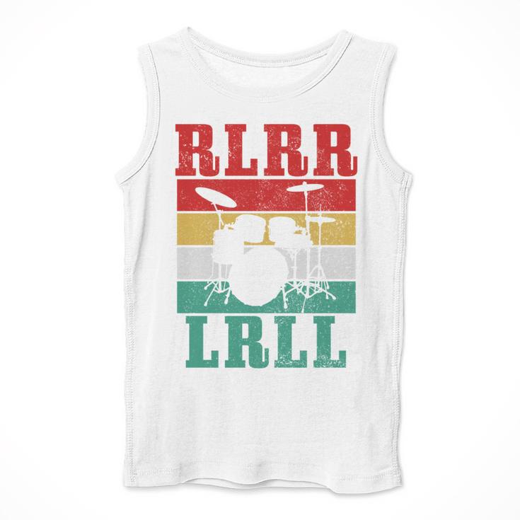 Drummer RLRR LRLL Vintage Drum Kit Sweatshirt Men Tank Top Drummer RLRR LRLL Vintage Drum Kit Sweatshirt Men Tank Top