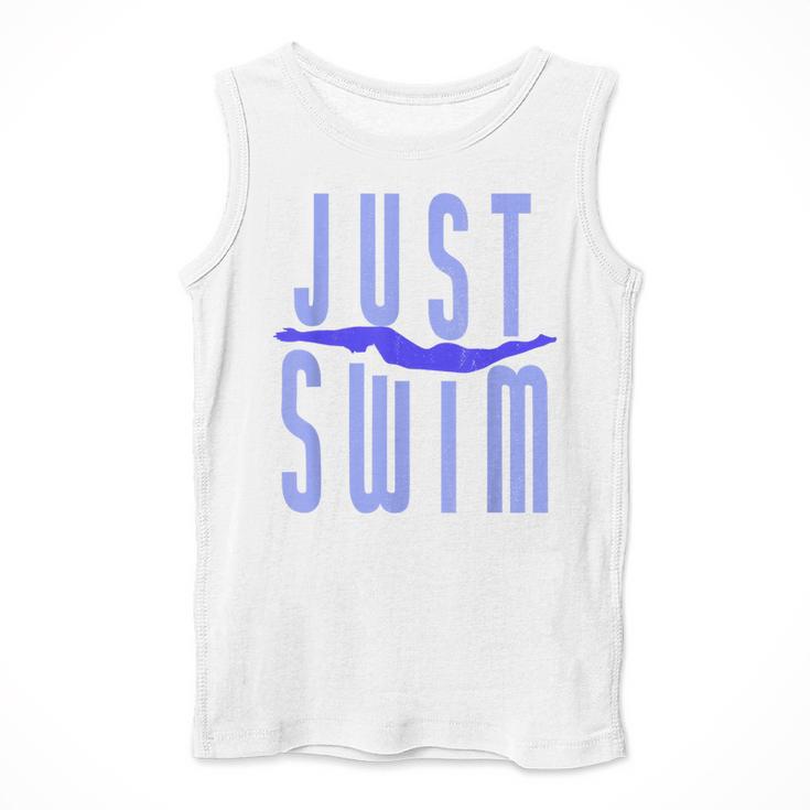 Just Swim Swimmer Swimming Men Tank Top