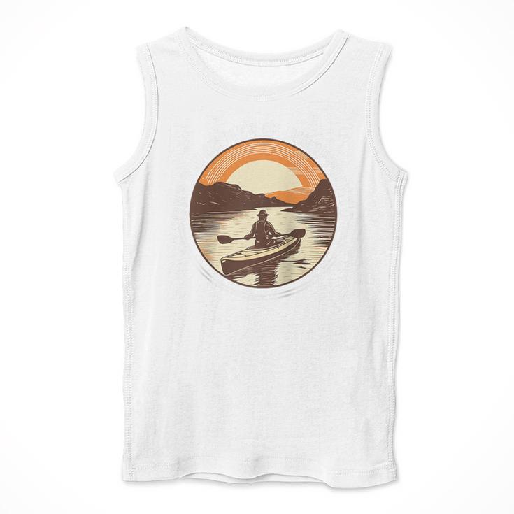 Kayak Kayaker Canoes-Boating Water-Paddle Canadier-Canoe Raglan Baseball Tee Men Tank Top