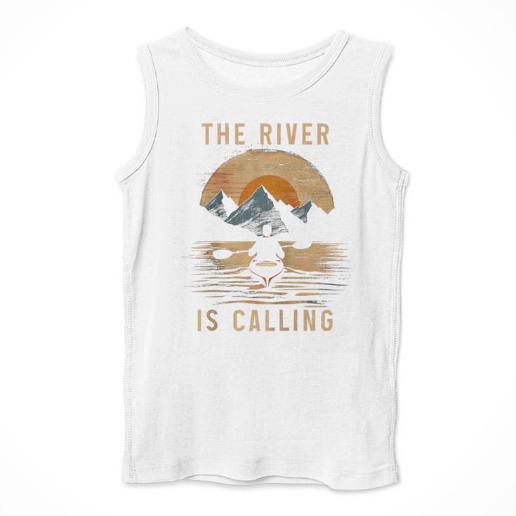 Kayak Kayak Vintage Mountains Canoe Kayak Raglan Baseball Tee Men Tank Top