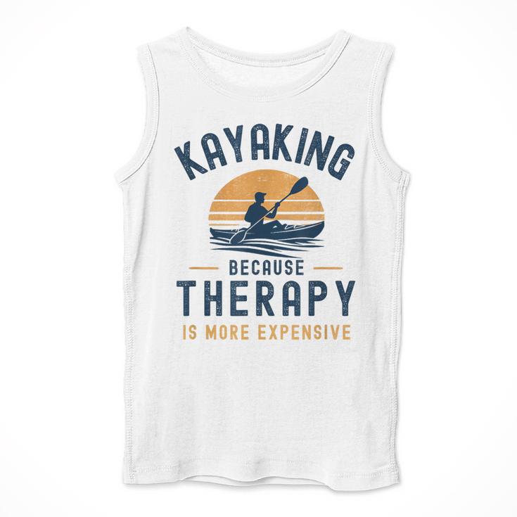 Kayaking Therapy Kayaker Canoe Paddle Lake River Men Tank Top Kayaking Therapy Kayaker Canoe Paddle Lake River Men Tank Top
