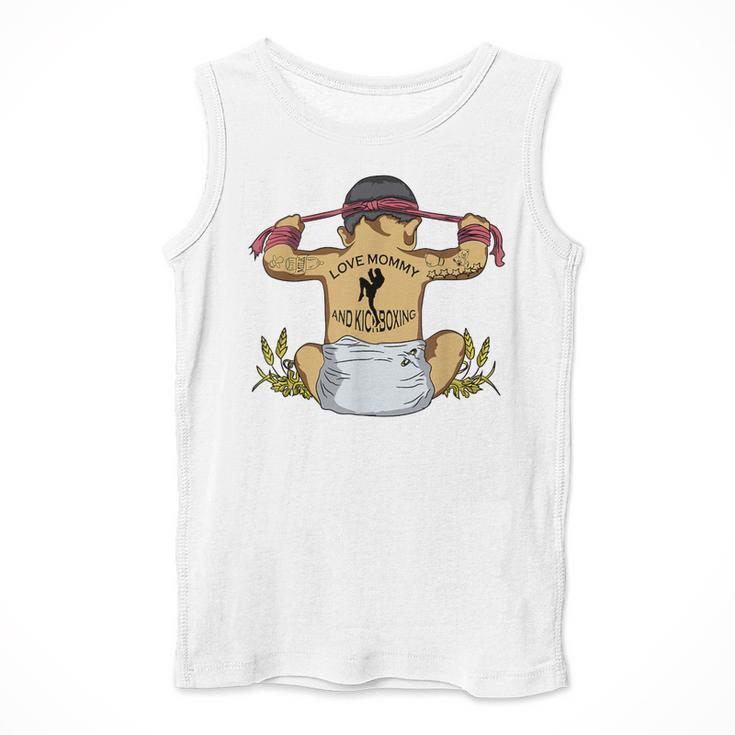 Kickboxing Muay Thai Training Fitness Baby Love Mommy Men Tank Top