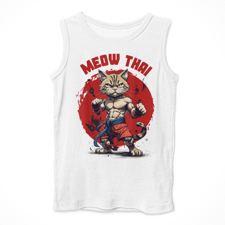 Meow Thai Funny Muay Thai And Cats Lover Men Tank Top Meow Thai Funny Muay Thai And Cats Lover Men Tank Top