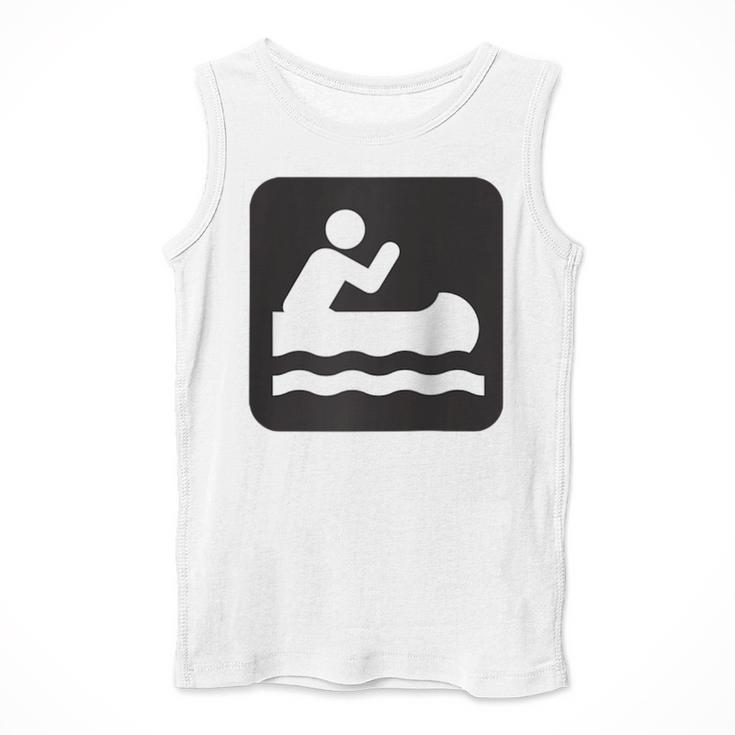 Outdoors Water Sports Canoe Canoeist Raglan Baseball Tee Men Tank Top