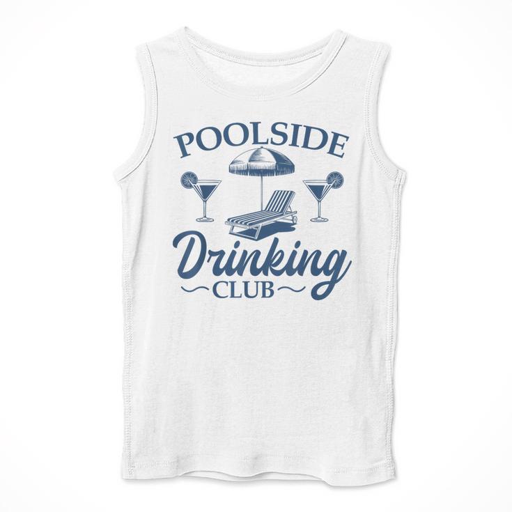 Pool Adult Poolside Drinking Club Summer Swimming Pool Party Men Tank Top