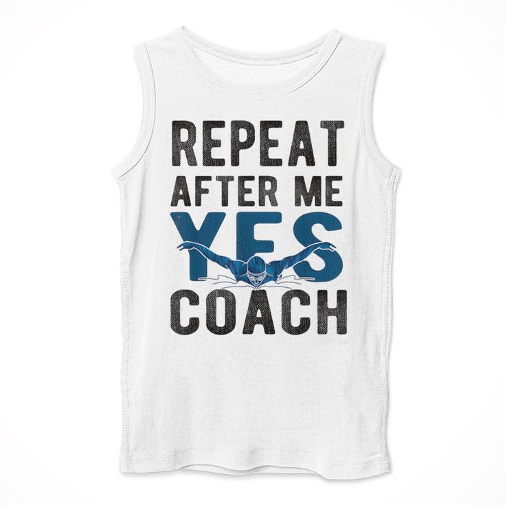 Repeat Yes Swim Coach Swimming Coach Men Tank Top