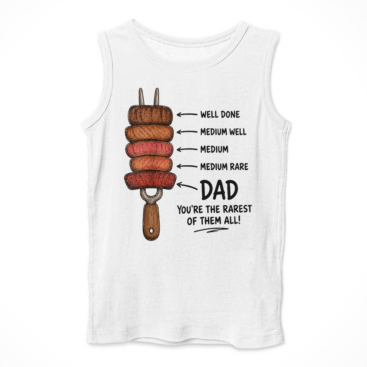 Steak BBQ Dad You'Re The Rarest Of Them All Fathers Day Raglan Baseball Tee Men Tank Top