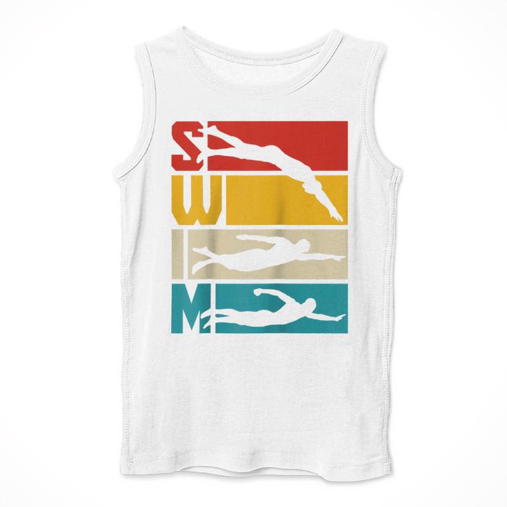 Swim Swimming Vintage Retro Swimmer Raglan Baseball Tee Men Tank Top Swim Swimming Vintage Retro Swimmer Raglan Baseball Tee Men Tank Top