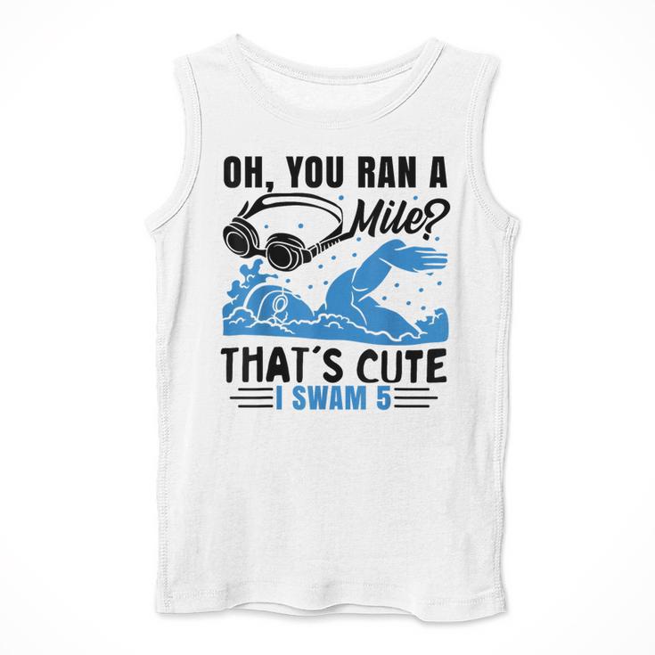 Swimmer Swimming Men Tank Top