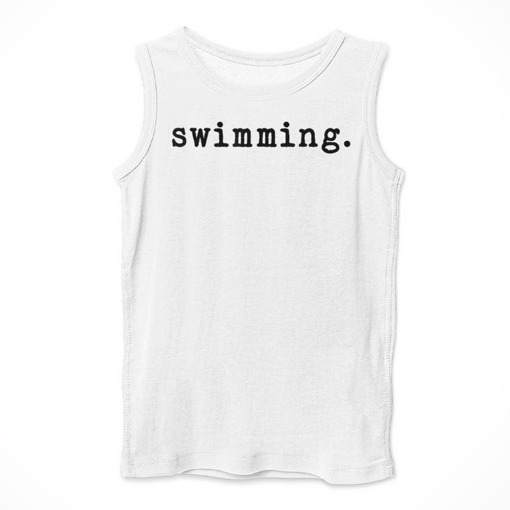 Swimming Enthusiast Minimalist Water Sports Men Tank Top Swimming Enthusiast Minimalist Water Sports Men Tank Top