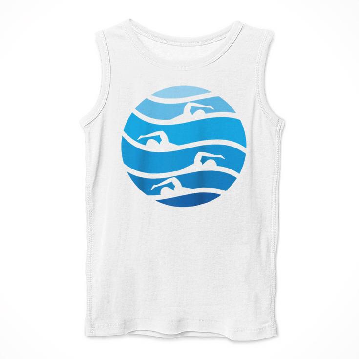Swimming Freestyle Raglan Baseball Tee Men Tank Top Swimming Freestyle Raglan Baseball Tee Men Tank Top
