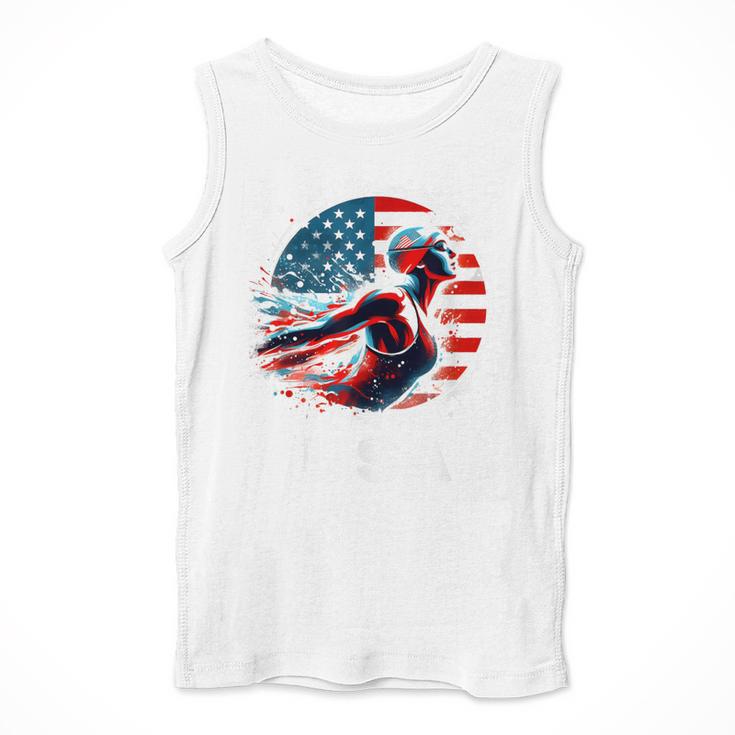 Swimming United States Apparel American Flag Swimming Men Tank Top Swimming United States Apparel American Flag Swimming Men Tank Top