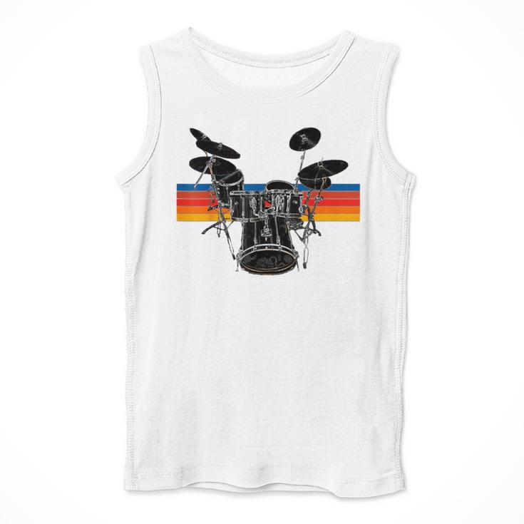 Vintage Drum Kit Drummer Rock Band Drums Men Tank Top Vintage Drum Kit Drummer Rock Band Drums Men Tank Top