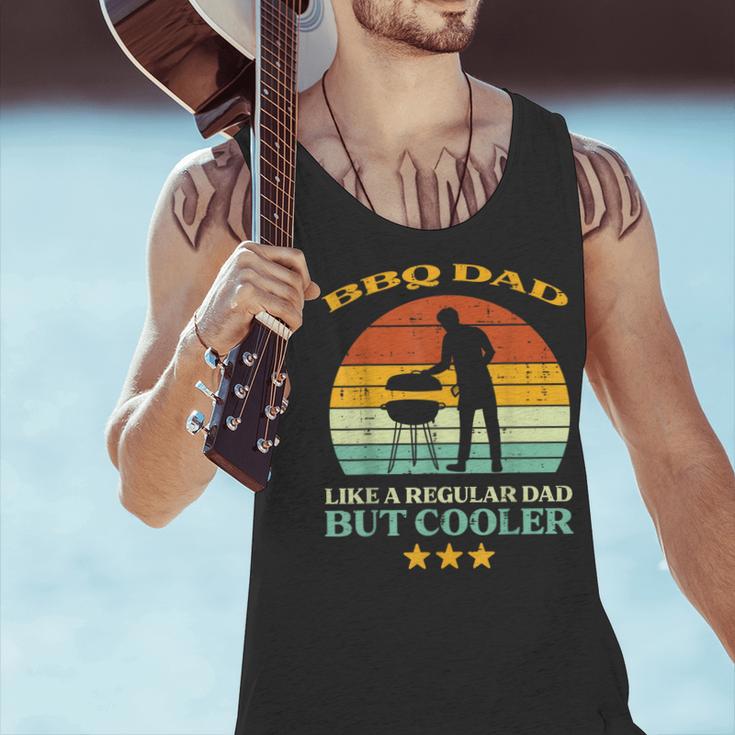 Bbq Dad Cooler Retro Barbecue Grill Fathers Day Daddy Papa Men Tank Top