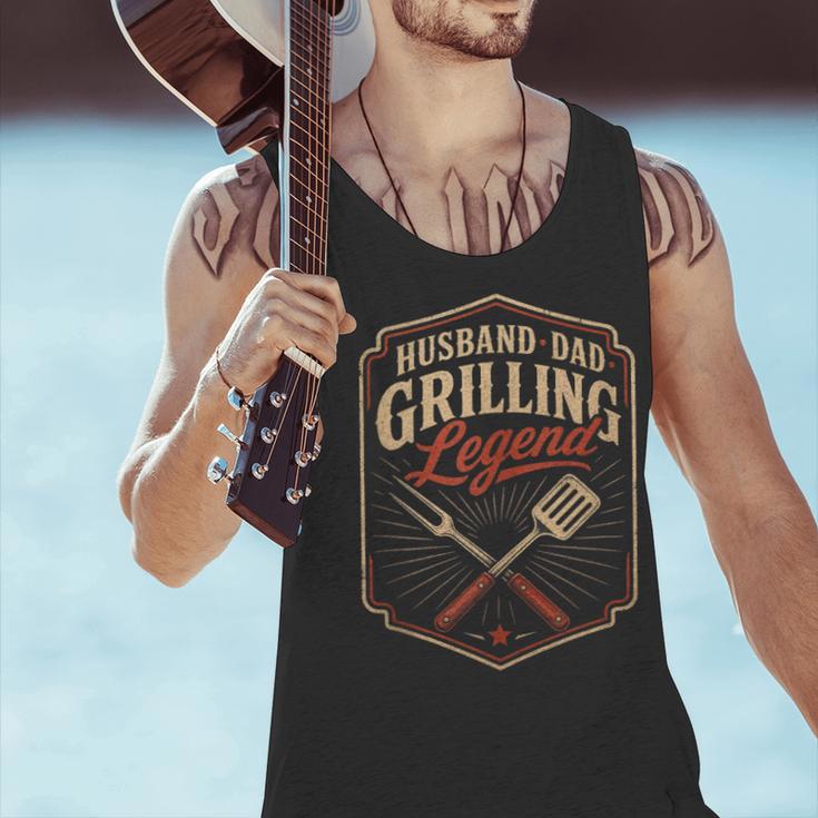 BBQ Dad Husband Dad Grilling Legend Men Tank Top