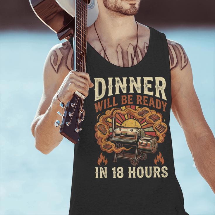 BBQ Dad Smoking Meat Smoker Barbecue Men Tank Top