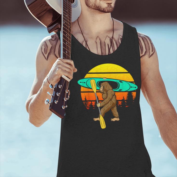 Bigfoot Kayak Paddling Lake Rafts Inflatable Canoe Sasquatch Men Tank Top