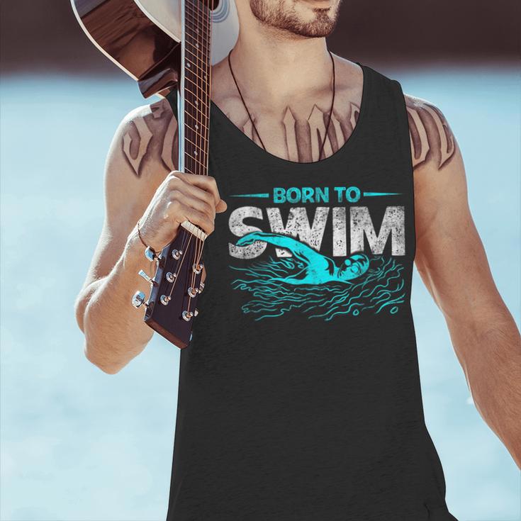 Born To Swim Swimmers For Swimming Athlete Men Tank Top