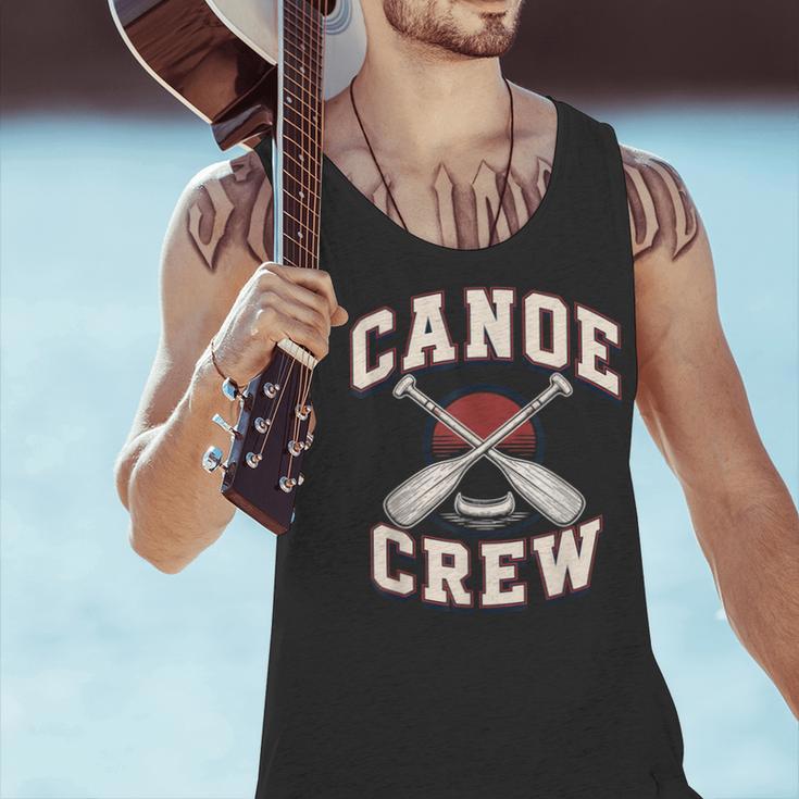 Canoe Crew Paddling Team Retro Graphic Men Tank Top