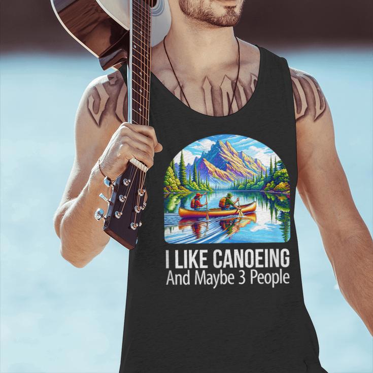 I Like Canoeing And Maybe 3 People Canoe Men Tank Top I Like Canoeing And Maybe 3 People Canoe Men Tank Top