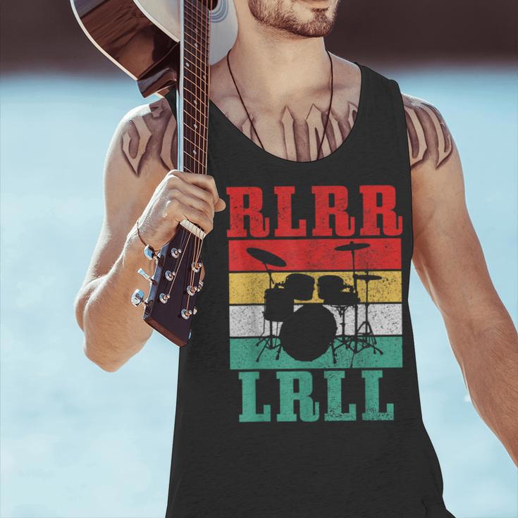 Drummer RLRR LRLL Vintage Drum Kit Men Tank Top Drummer RLRR LRLL Vintage Drum Kit Men Tank Top