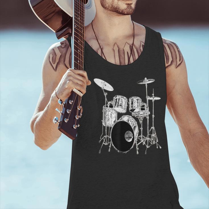 Drums Drum Kit Music Men Tank Top Drums Drum Kit Music Men Tank Top